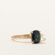 100 Ways  14k Gold Teal Sapphire Ring | 1.60 | SZ 6.75 For Discount