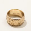 10k Yellow Gold Floral Design Ring | SZ 7 | For Sale