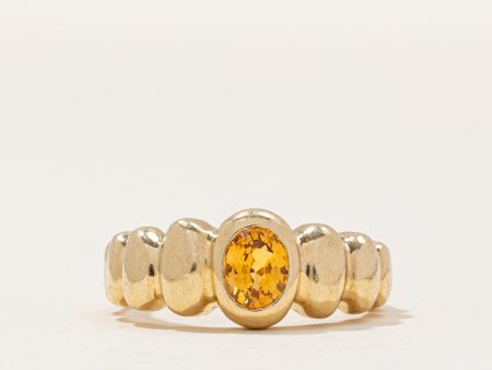 Yellow Sapphire Cocktail Ring | 0.88ct | SZ 7 | Hot on Sale