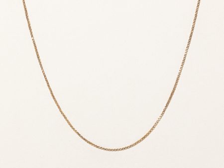 10k Yellow Gold Box Link Chain | 24  | Sale