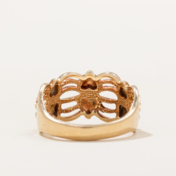 10k Two Tone Gold Ring | SZ 7.25 | Online