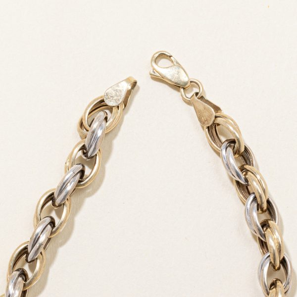 10k Two Tone Gold Bracelet | 7.5  | For Cheap