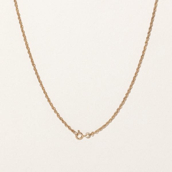 10k Yellow Gold Double Rolo Chain | 18  | Fashion