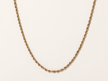 10k Yellow Gold Rope Chain | 32  | Online Sale