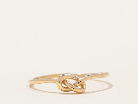 10k Yellow Gold Knot Ring | SZ 7.25 | Discount