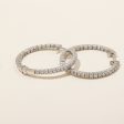 10k White Gold Diamond Hoop Earrings | 0.30ctw | Cheap