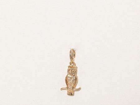 10k Yellow Gold Owl Charm Online