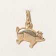 10k Yellow Gold Pig Charm Sale