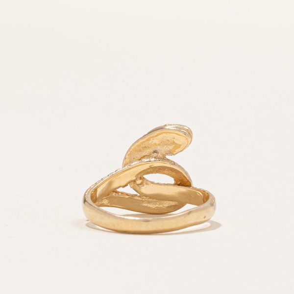 Vintage 10k Yellow Gold Snake Ring | SZ 3.5 | Online now