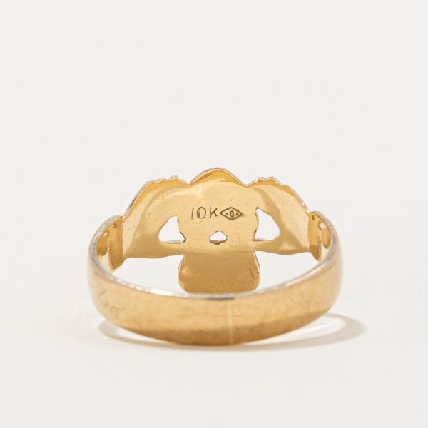 10k Yellow Gold Claddagh Ring | SZ 9.75 | For Cheap