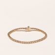 10k Yellow Gold Diamond Tennis Bracelet | 2.08ctw | 7.25  Online Sale