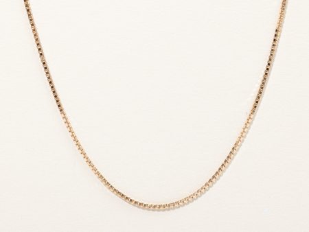 10k Yellow Gold Box Link Chain | 16  | Discount