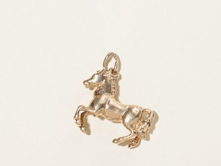 10k Yellow Gold Horse Charm Sale