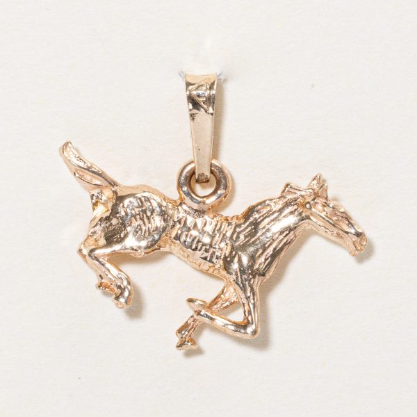 10k Yellow Gold Horse Charm Sale