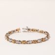 10k Two Tone Gold Diamond Bracelet | 0.45ctw | 7.25  Online Sale