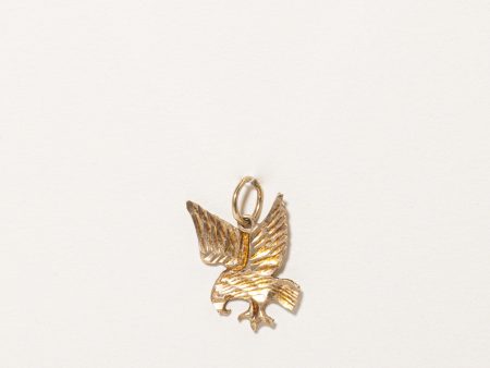 10k Yellow Gold Eagle Charm Cheap