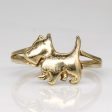 10k Yellow Gold Highland Terrier Ring | SZ 7.5 | Online Sale