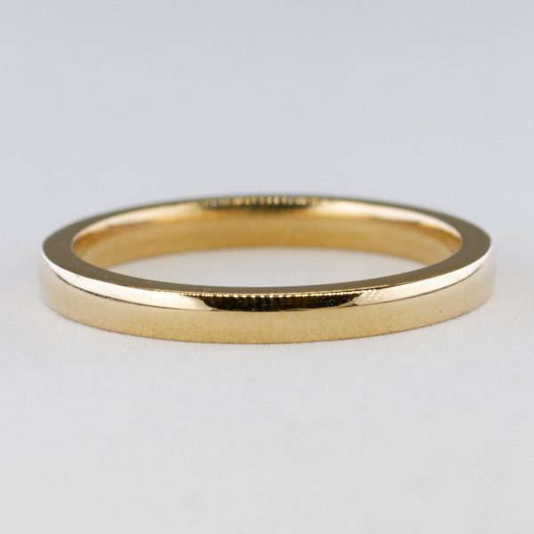 100 Ways  14k Yellow Gold Dainty Band | 2mm Fashion