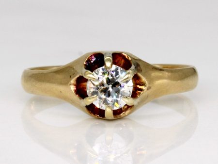 Vintage Canadian European Cut Diamond Ring | 0.30ct | SZ 6 | For Discount