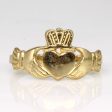 10k Yellow Gold Claddagh Ring | SZ 7.5 | For Sale