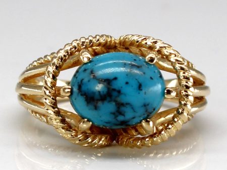 Turquoise Gold Ring | 2.61ct | SZ 6.25 | Fashion