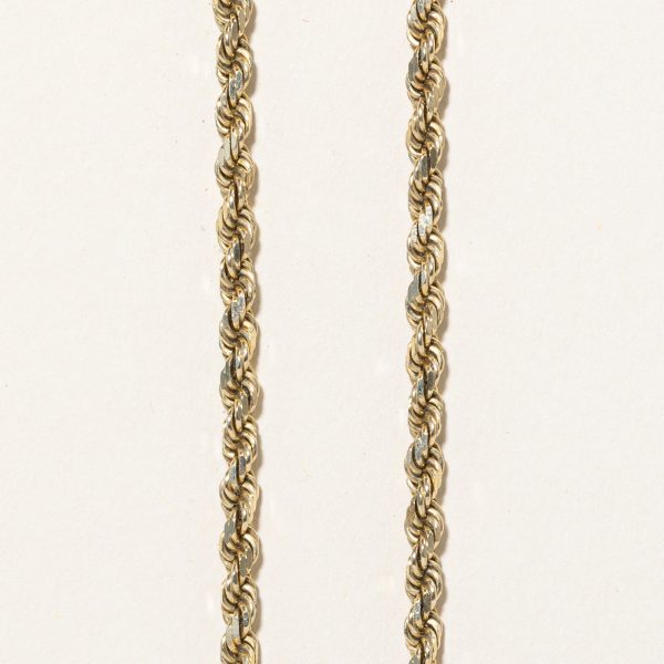 10k Yellow Gold Rope Chain | 22  | Online