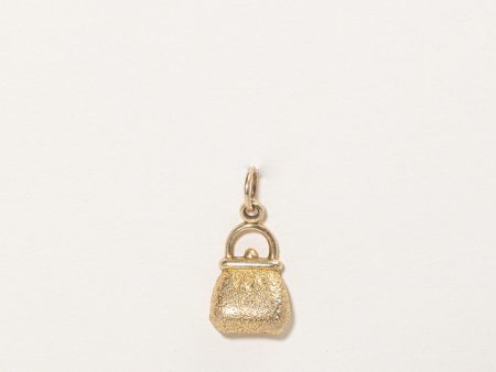 10k Yellow Gold Purse Charm Online now