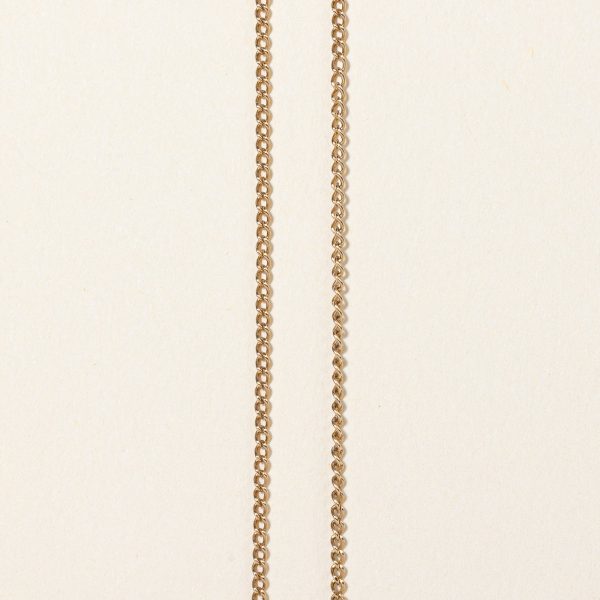 10k Yellow Gold Cuban Link Chain | 16  | Online