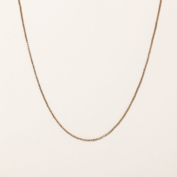 10k Yellow Gold Box Link Chain | 26  | For Discount