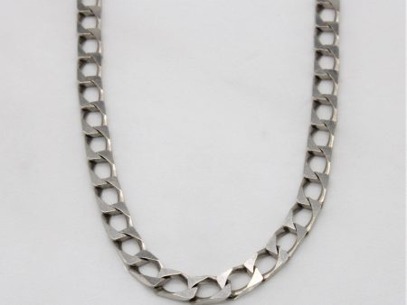 10k White Gold Cuban Chain | 22  | Supply