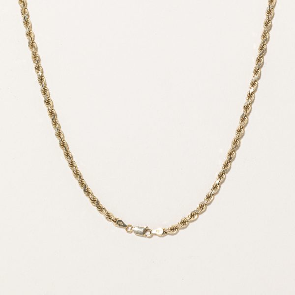 10k Yellow Gold Rope Chain | 22  | Online