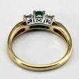 Three Stone Emerald & Diamond Ring | 0.20ct | 0.22ctw | SZ 7.25 | Supply