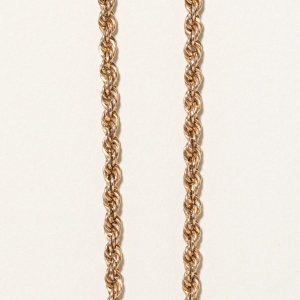 10k Yellow Gold Rope Chain | 21  | Fashion