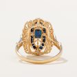 Sapphire & Diamond Cocktail Ring | 1.36ctw, 0.05ctw | SZ 9.75 | For Discount