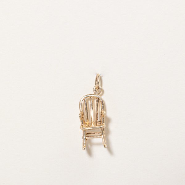 10k Yellow Gold Rocking Chair Charm For Discount