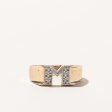 Diamond M Letter Ring | 0.06ctw | SZ 8.5 | Hot on Sale