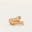 Vintage Ruby Snake Ring | 0.02ctw | SZ 6.5 | Online Hot Sale