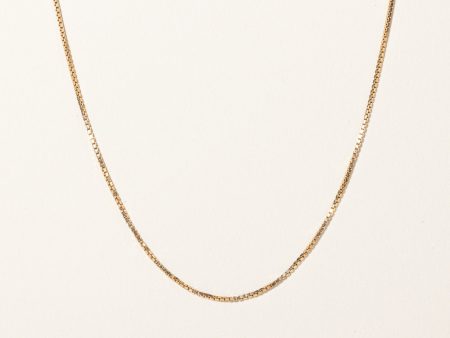 10k Yellow Gold Box Link Chain | 18  | Cheap