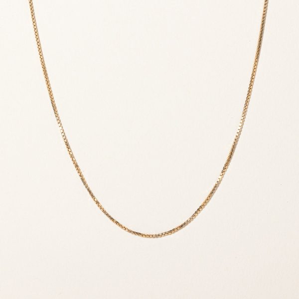 10k Yellow Gold Box Link Chain | 18  | Cheap