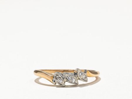 Two Tone Gold Diamond Ring | 0.06ctw | SZ 8.5 | Cheap