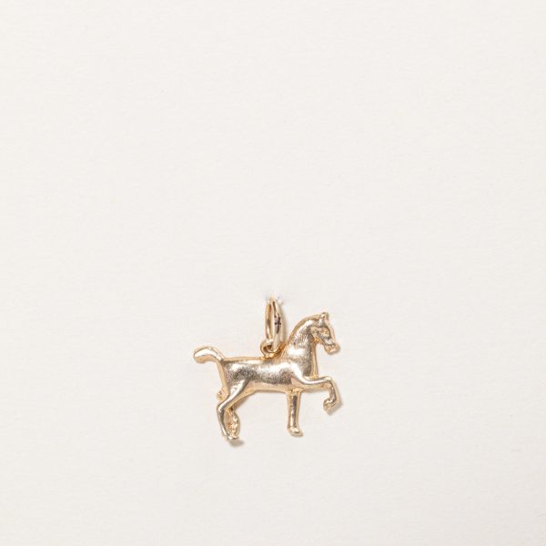 10k Yellow Gold Horse Charm Hot on Sale