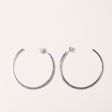 10k White Diamond Hoop Earrings | 0.55ctw Discount