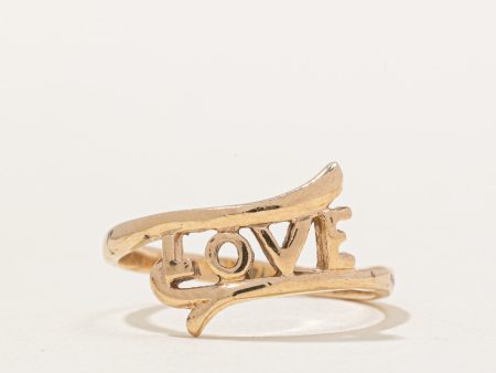 10k Yellow Gold Love Ring | SZ 6 | Online Sale