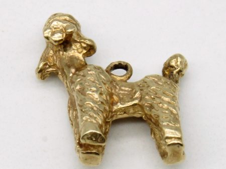 10k Yellow Gold Poodle Charm Hot on Sale