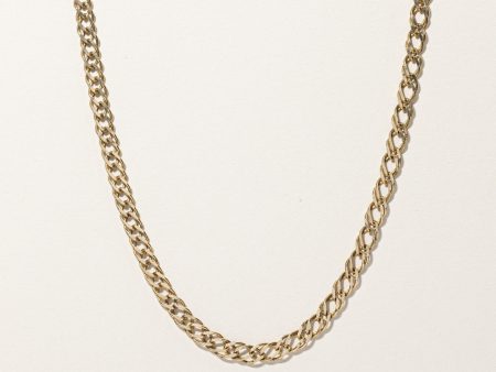 Yellow Gold Double Curb Link Chain | 20 | Supply