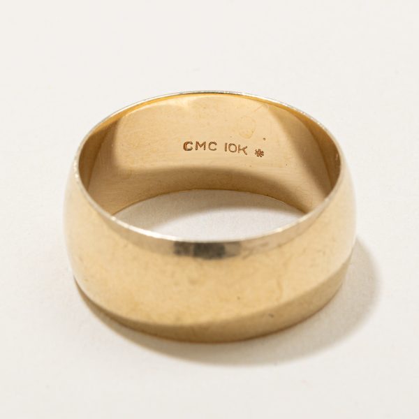 10k Yellow Gold Cigar Band | SZ 10.75 | Online Hot Sale