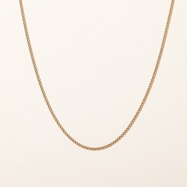 10k Yellow Gold Cuban Link Chain | 16  | Online