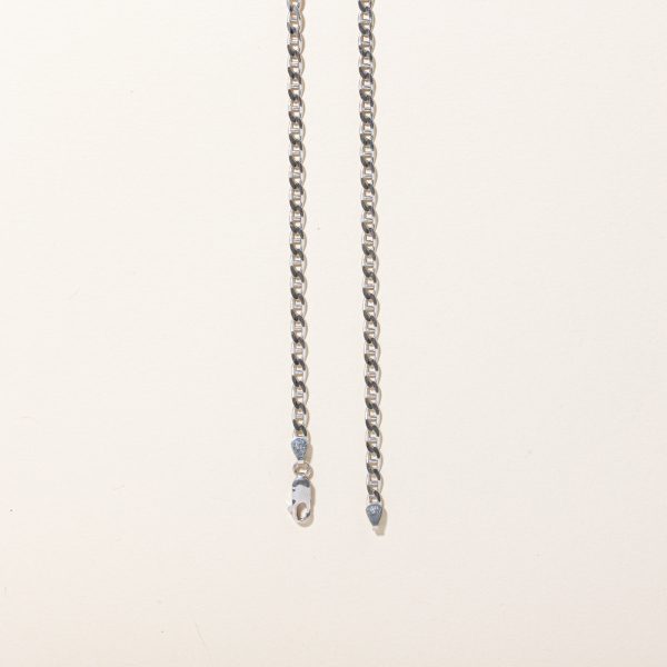 10k White Gold Anchor Link Chain | 22  | on Sale