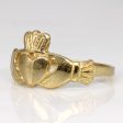 10k Yellow Gold Claddagh Ring | SZ 7.5 | For Sale