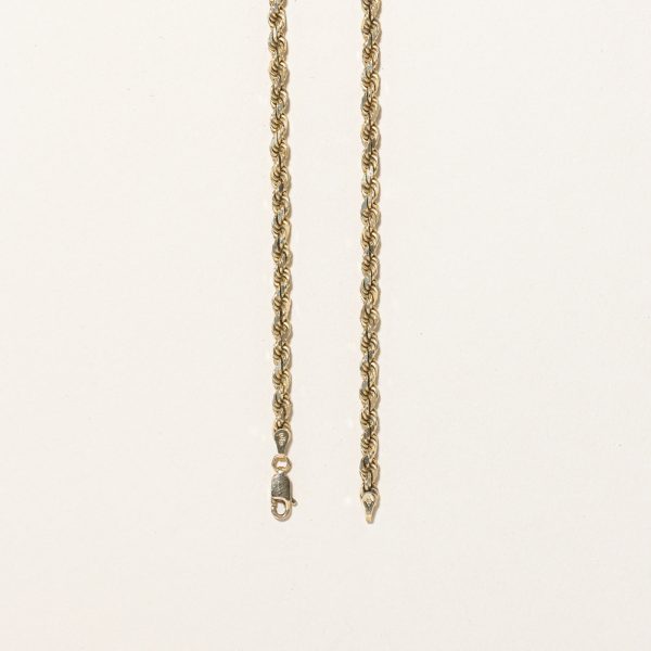 10k Yellow Gold Rope Chain | 22  | Online